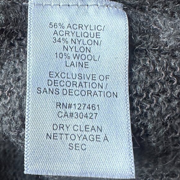 EUC - Wildfox Dinner V-Neck Sweater Sequin Fish in Gray - Size XS - Picture 9 of 9